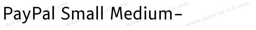 PayPal Small Medium字体转换